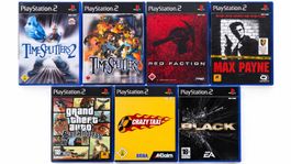 GTA San Andreas, Black, TimeSplitters – 7 PS2-Spielepaket