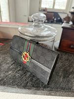 Vintage Gucci Wallet GG Canvas Black