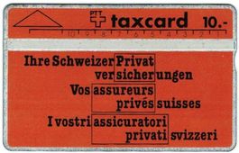 Taxcard 104F_33969 Privatversicherungen orange