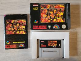 WWF RAW (SNES) PAL komplett in Box inkl. Anleitung