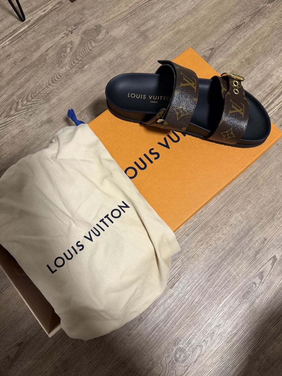 Louis Vuitton Damenschuhe: Louis Vuitton Bom Dia Pantolette Gr. 39 – Neu (gemäss Beschreibung) aus Seengen von kasibe20 5