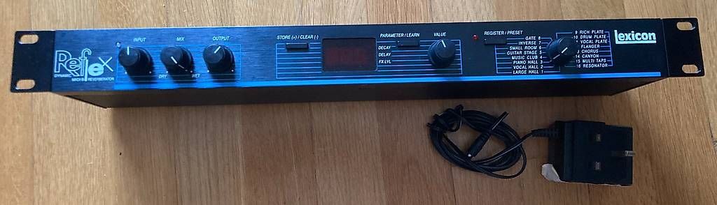 Lexicon Console di mixaggio: Lexicon Reflex Effects Processor Vintage Reverb Delay w/ PSU – Usato da Lausanne venduto da duvy 1