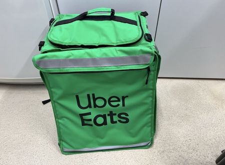 Sac de livraison Uber Eats vert pour repas bon état