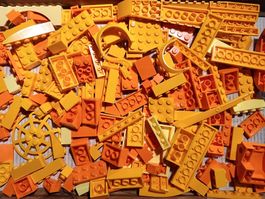 LEGO 150 gelbe und orange Teile -A72