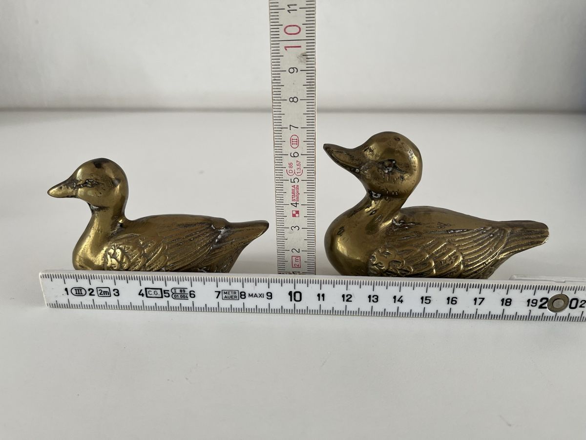 Statuette: 2Stk. Enten aus Messing  – Usato da Wetzikon ZH venduto da seli03 9