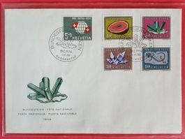 BP14) 1958 Pro Patria FDC ohne Adresse  Kt. 35.-