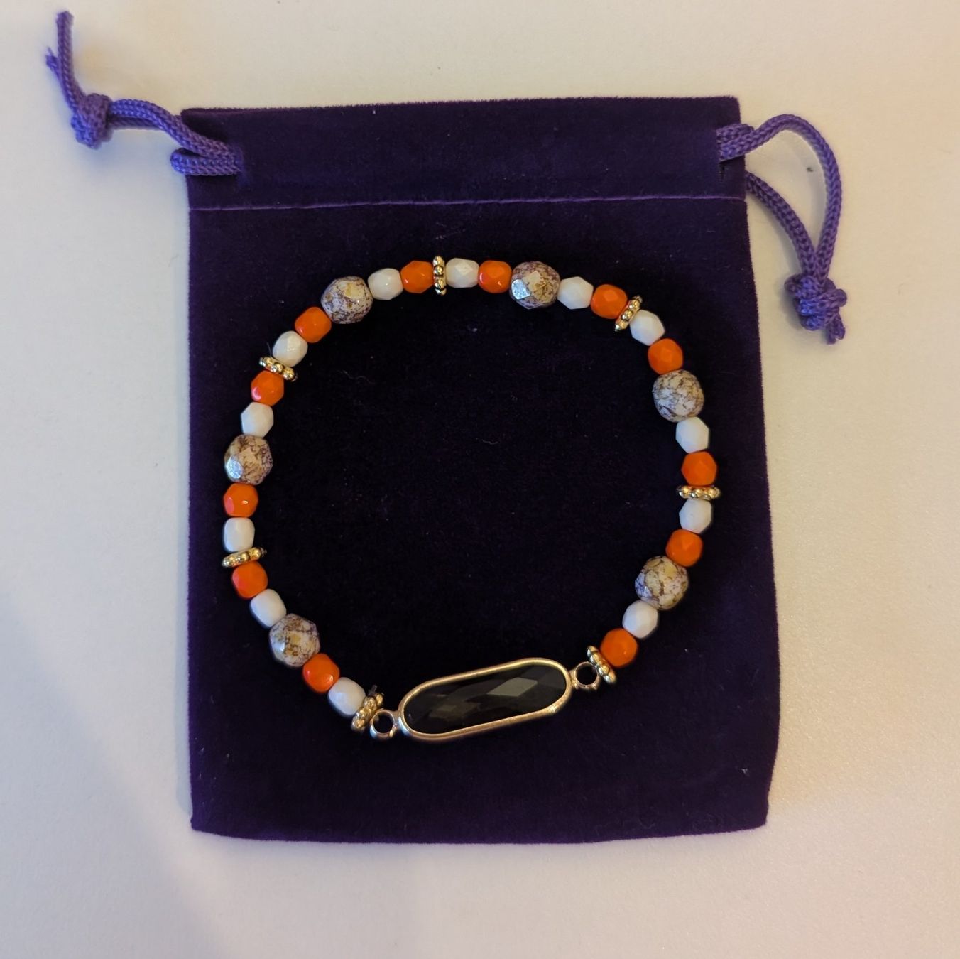 Armbänder & -reifen: Das feurige Statement-Armband (Orange & Grau) – Neu und originalverpackt aus Herrliberg von Boeli2 1
