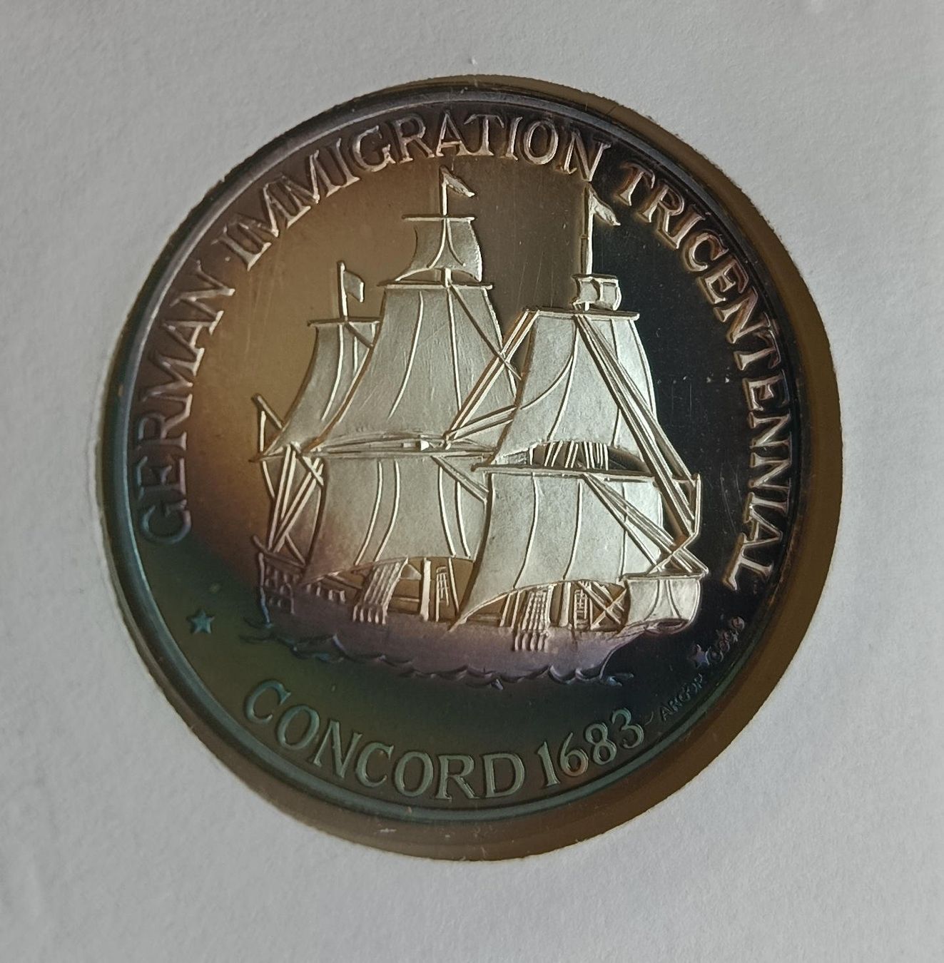 Medaglie: Numisbrief Concord mit Silbermedaille 999 – Usato da Luzern venduto da Vreneli_1 2