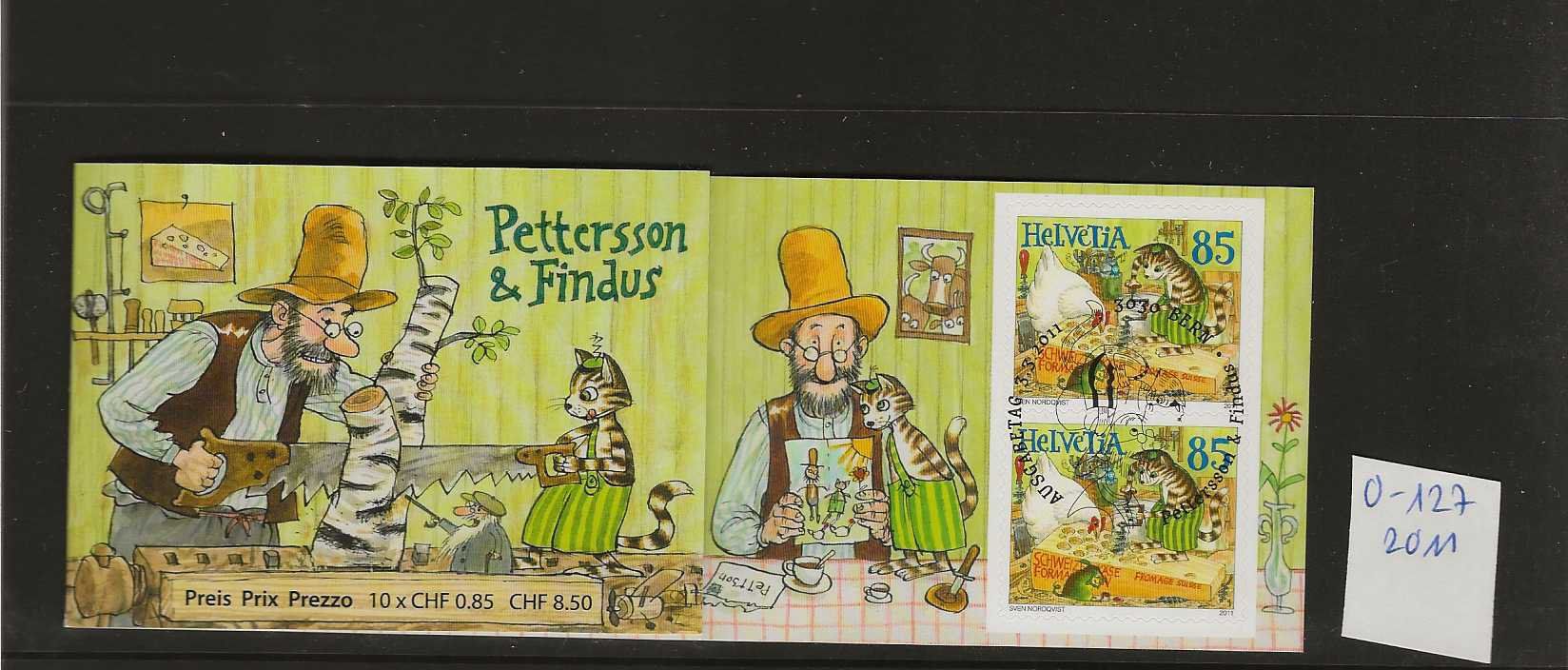 Tutti i francobolli: timbre carnet 0-127 de 2011 Pettersson Findus – Usato da Sorvilier venduto da carose01