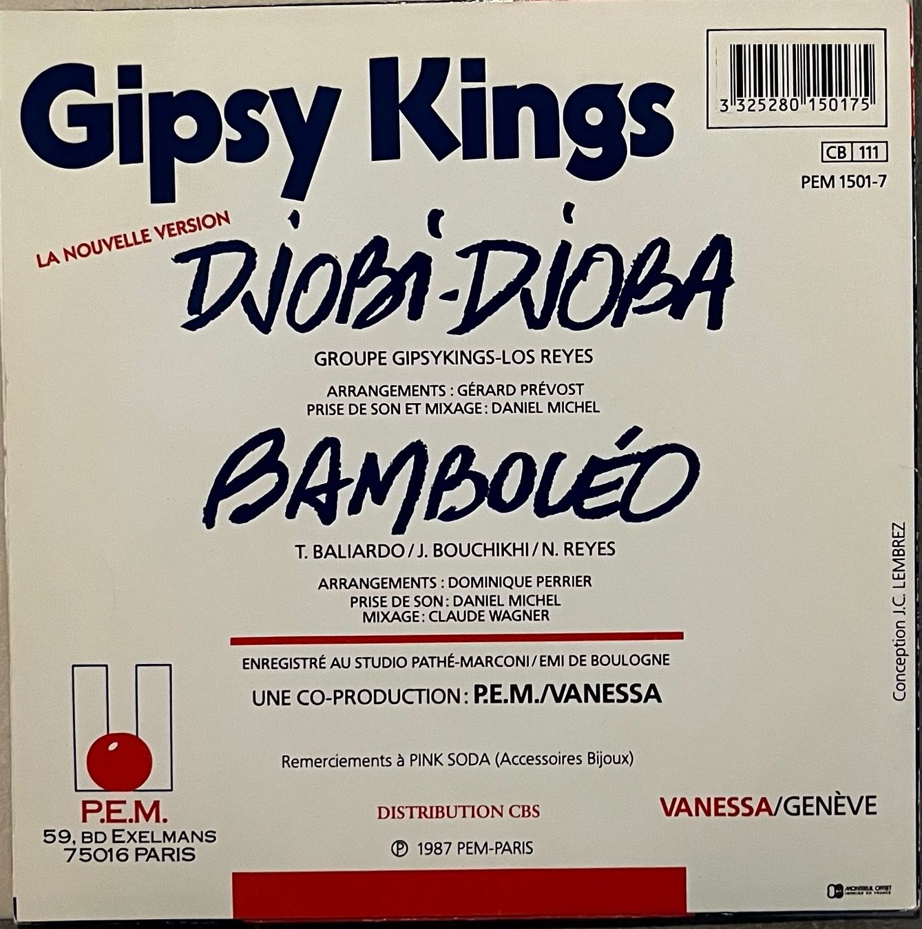 Dischi in vinile: GIPSY KINGS - DJOBI-DJOBA – Usato da Bussigny venduto da vinyl-pas-cher 1