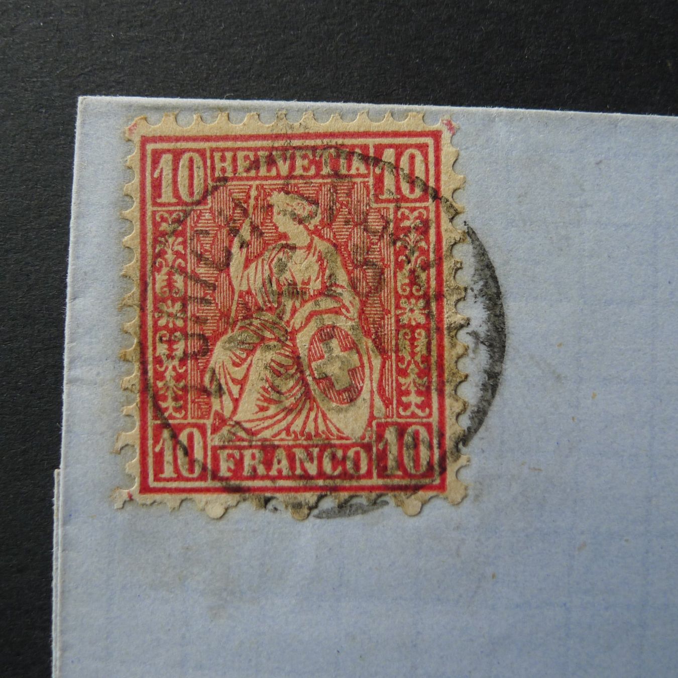 Alle Briefmarken: 1868, Bahnpost WINTERTHUR ZH Stempel eingefasst - Sirnach TG – Gebraucht aus Ebikon von SilvioFreund 1