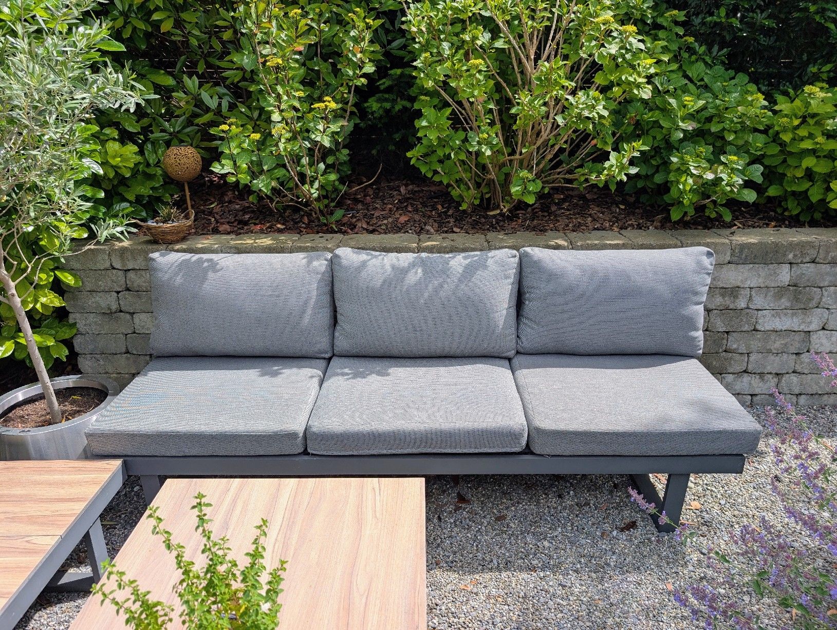 Divani: Moderne Gartenlounge (Set), grau – Usato da Rheineck venduto da den_q2zy 1