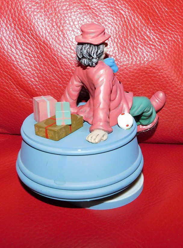 Carillon: Gilde Clown Spieldose, Oh mein Papa – Usato da Villnachern venduto da Niggo0 2