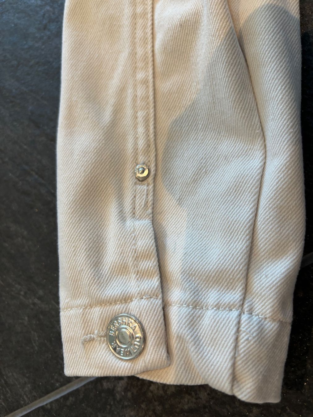 Bershka Giacche: Bershka Jacke - weiss und mehrfarbig - Patchwork - Grösse M – Usato da Stadel venduto da Chanel_5 6