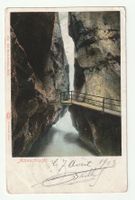 Ansichtskarte Aareschlucht 1903 gelaufen