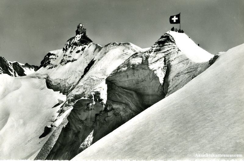 Ansichtskarten: Jungfraujoch + 1952 Poststempel – Gebraucht aus Emmenbrücke von teestube