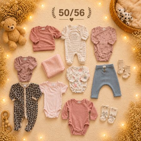 Babykleider-Set Gr. 50/56, top Zustand, frühlingshaft!