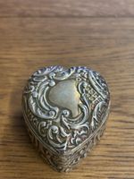 Antike Schmuckdose, Herzform, Silber, Rarität, Vintage!