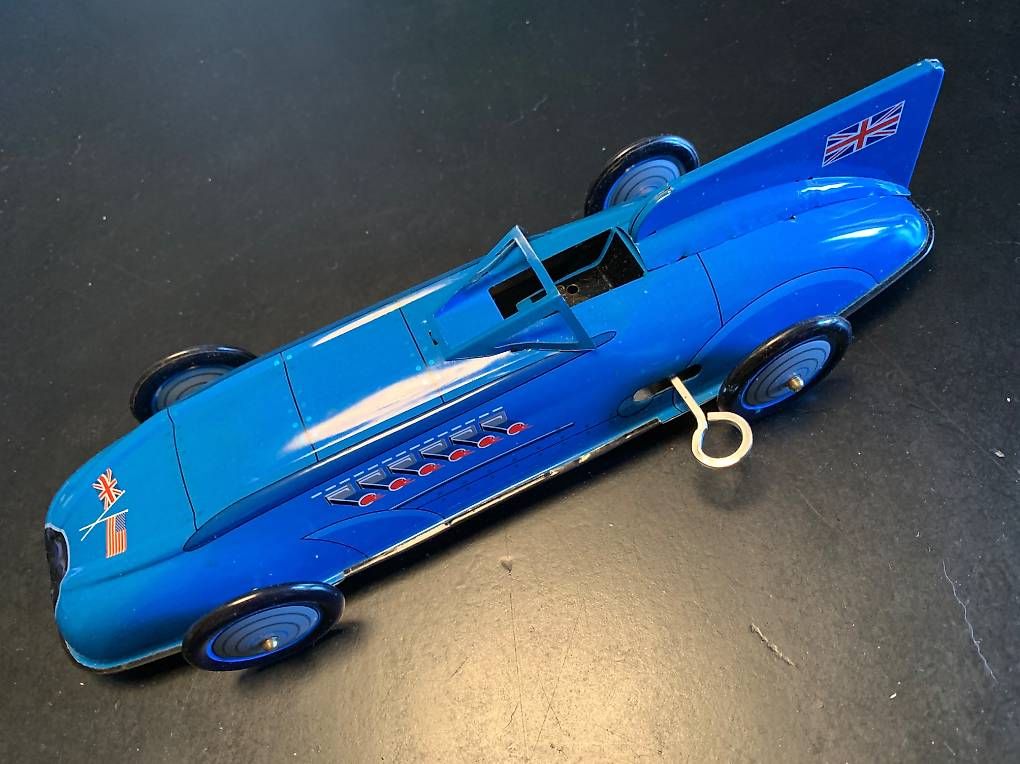 Modellautos: "Bluebird" Record Racer, Blechmodell – Neu und originalverpackt aus Zürich von Mordes 1