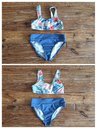 Lot de 2 maillots de bain Olaian, fille, taille 134/140
