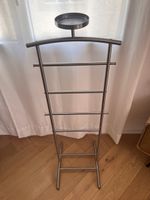 Valet de nuit porte-vêtement métal 2 pièces