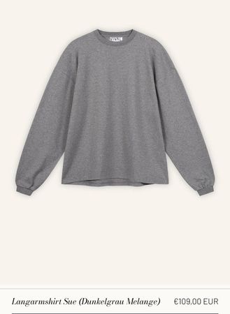 Vival.Studio Langarmshirt Sue dunkelgrau melange M