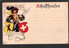 ^Prägekarte Schaffhausen , 1901
