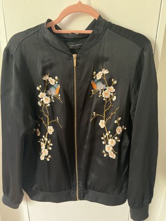 Blouson Jacke mit Stickereien