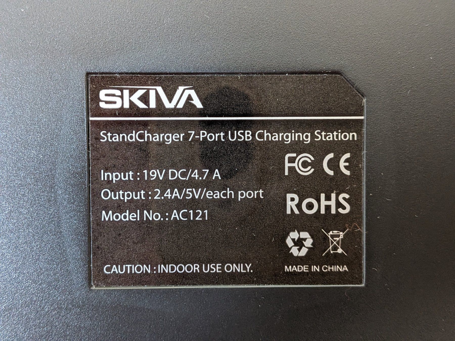 Caricabatterie: Chargeur multiple 7 ports SKIVA AC121 – Usato da LAUSANNE venduto da Fabir 2