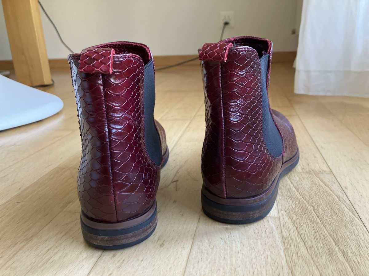 Scarpe da donna: Stiefeletten bordeauxrot Gr. 38 – Usato da Zürich venduto da rcbruwi 1