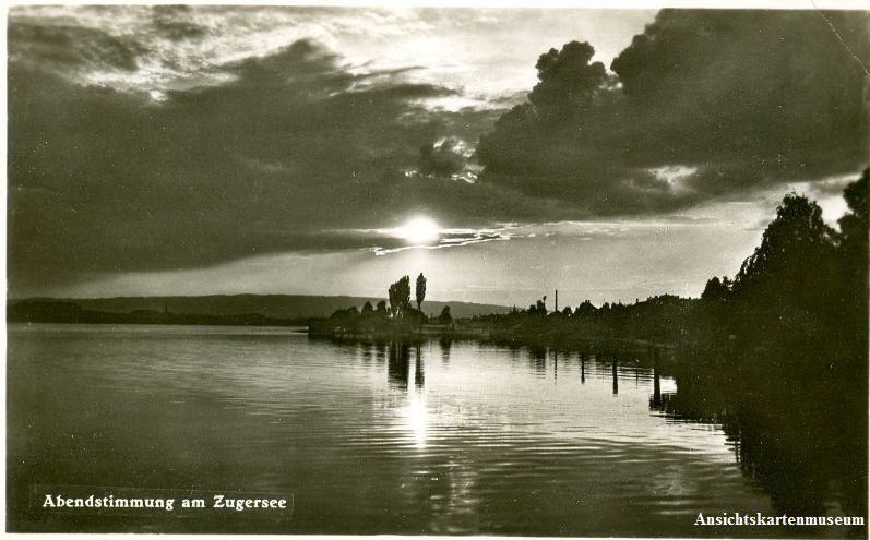 Cartoline postali: Zugersee - Abendstimmung 1940 Feldpost – Usato da Emmenbrücke venduto da teestube