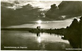 Zugersee - Abendstimmung 1940 Feldpost