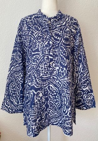 NIC+ZOE Leinenbluse Grösse M
