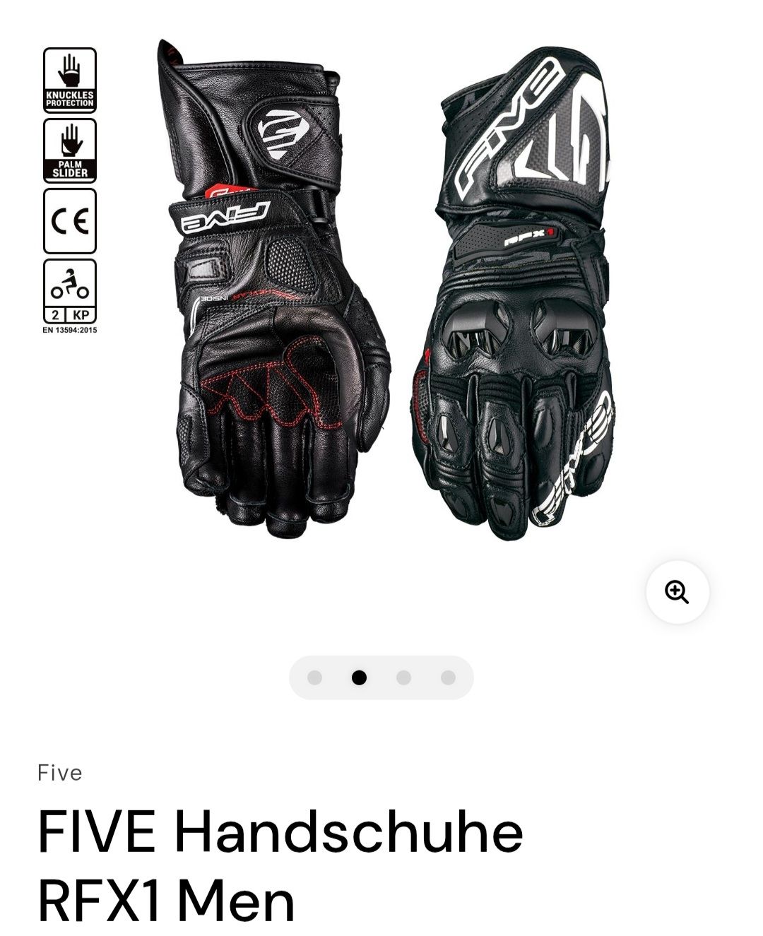 Altri accessori da uomo: FIVE RFX1 Motorradhandschuhe Leder Grösse M - Herren – Usato da Beinwil am See venduto da dca_vg5p