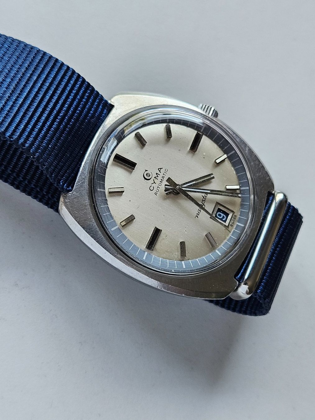 Cyma Orologi: 297 Cyma Navystar Automatic Date – Usato da Berikon venduto da mmm21 1