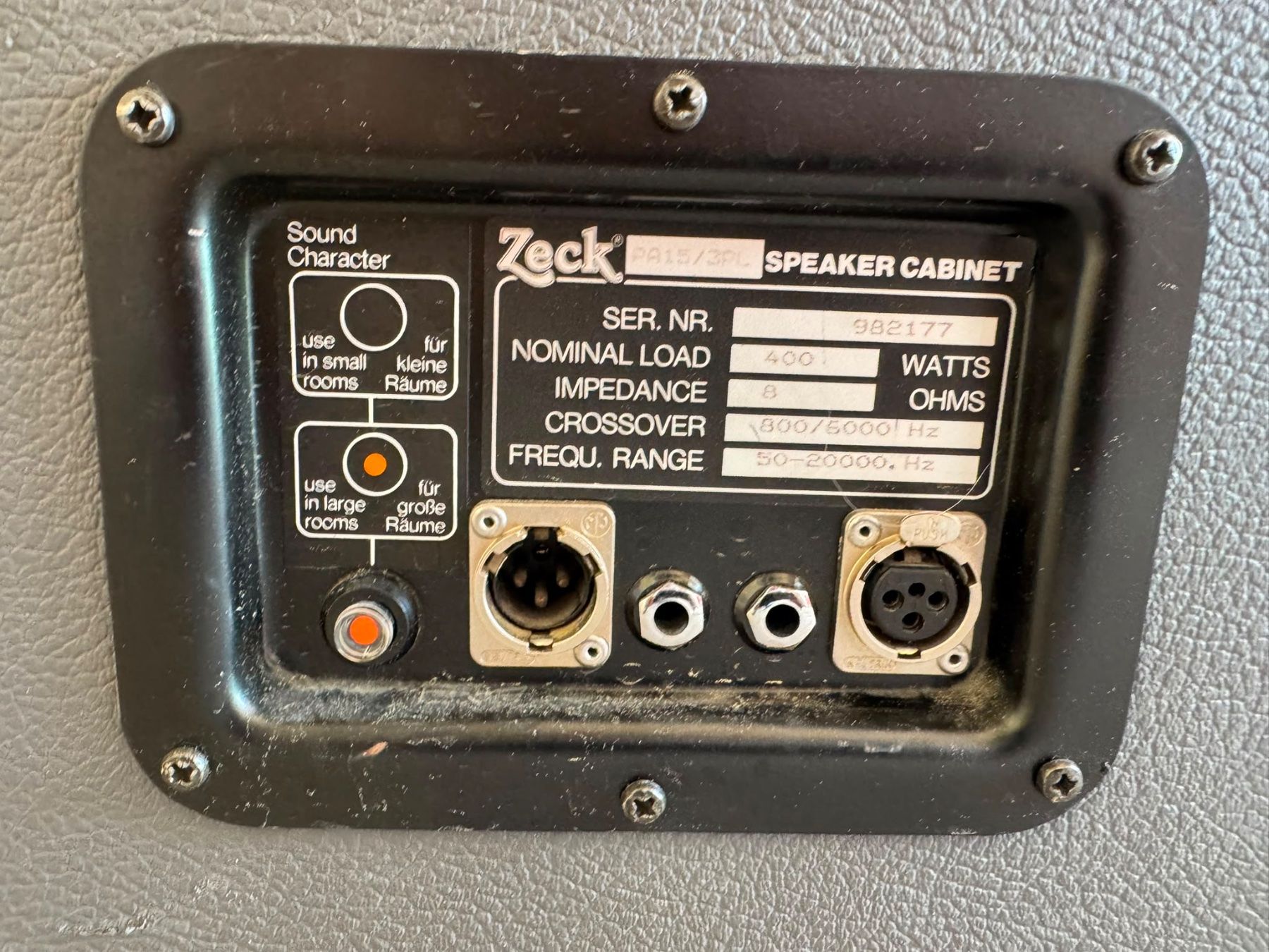 Zeck Audio Haut-parleurs: 2 Zeck PA Boxen 3Weg – D'occasion à Trogen par EmilieL41 2