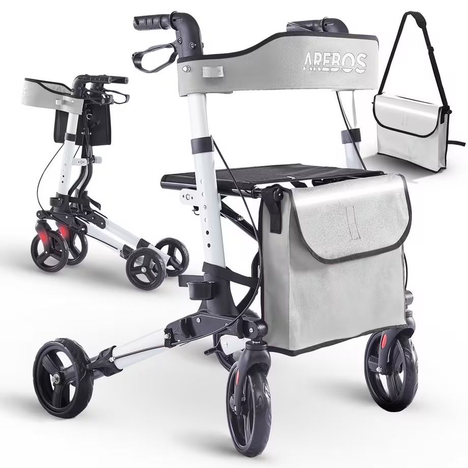 Ausili per la deambulazione: Arebos Alu Rollator | Klappbar - NEU – Nuovo (secondo la descrizione) da Nebikon venduto da warendiscount