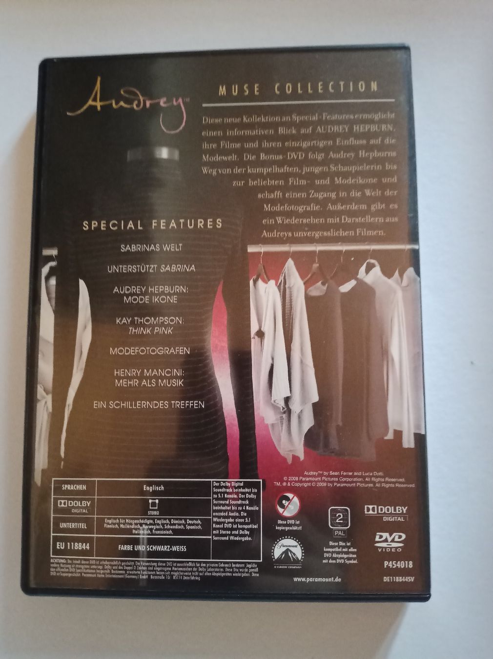 Tutti i DVDs: Audrey - Muse Collection - Special Features - DVD! Top! – Usato da Tann venduto da Veebee6 1