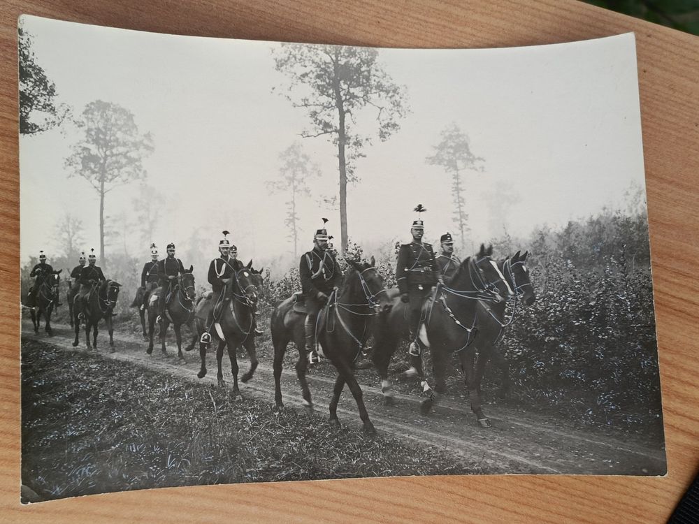 Echt Photo Aktivdienst 1914 / Kavallerie Brigade Stab Acheter sur Ricardo