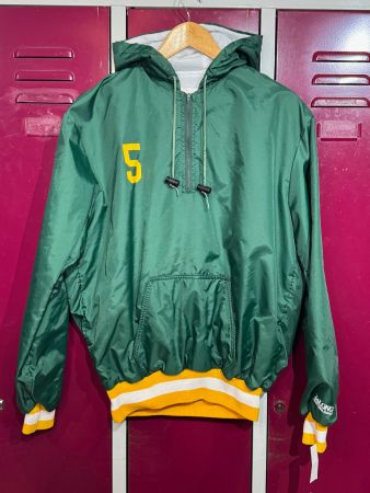 VINTAGE DELONG NORTH ROSE-WOLCOTT COUGARS WINDBREAKER SZ: M