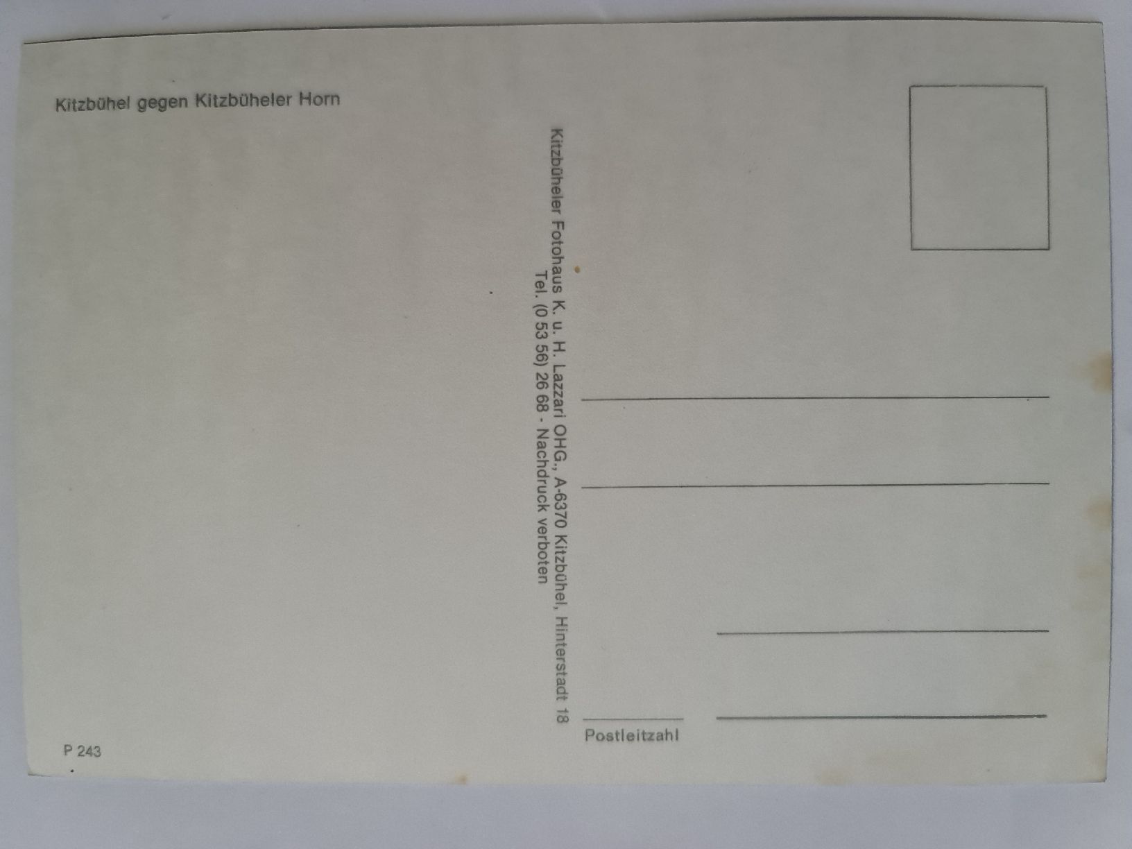 Ansichtskarten: Ansichtskarte Kitzbühl Österreich 642 – Neu (gemäss Beschreibung) aus Dintikon von Vexi 1