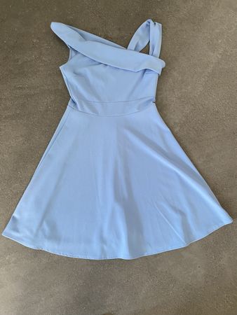 Damen Kleid hellblau One Shoulder Grösse S gut erhalten