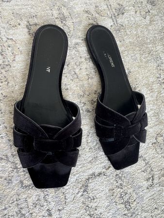 Saint Laurent sandals suede leather 38,5