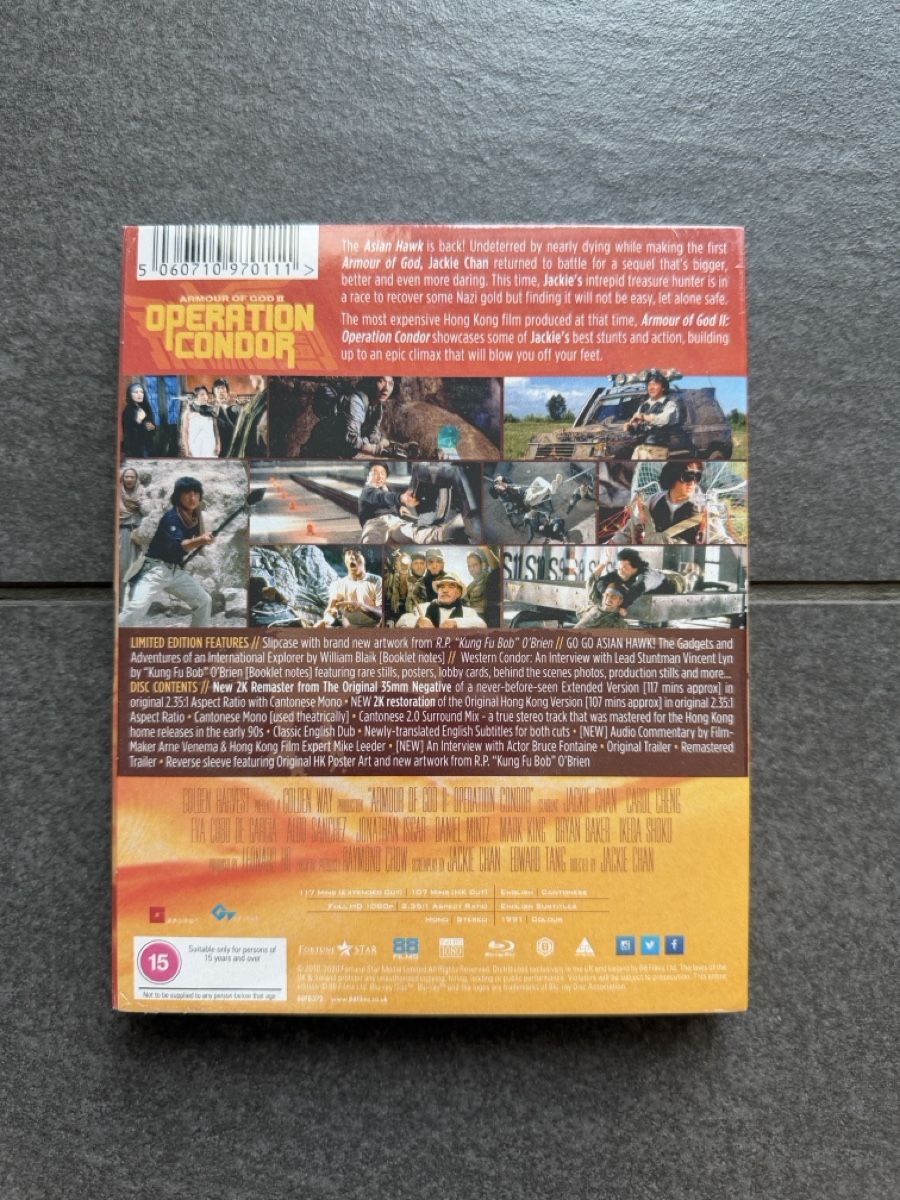 Tutti i DVDs: Jackie Chan Operation Condor Blu-ray 88 Films – Nuovo (secondo la descrizione) da Zürich venduto da cENS0R 1