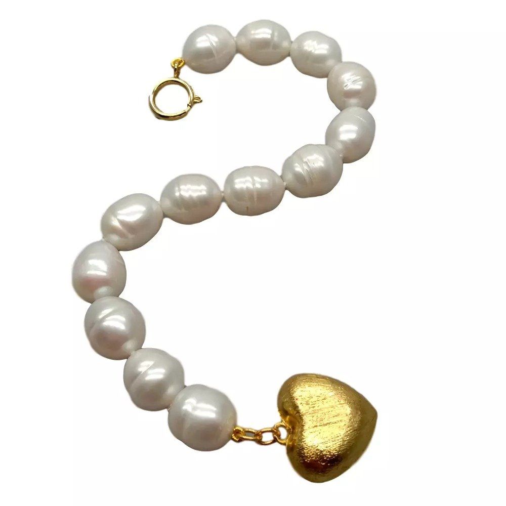 Bracciali & Braccialetti: Herz weiss Lua Perlen Armband Echt Bracelet Coeur Perle – Nuovo (secondo la descrizione) da Prilly venduto da ilyria73 4