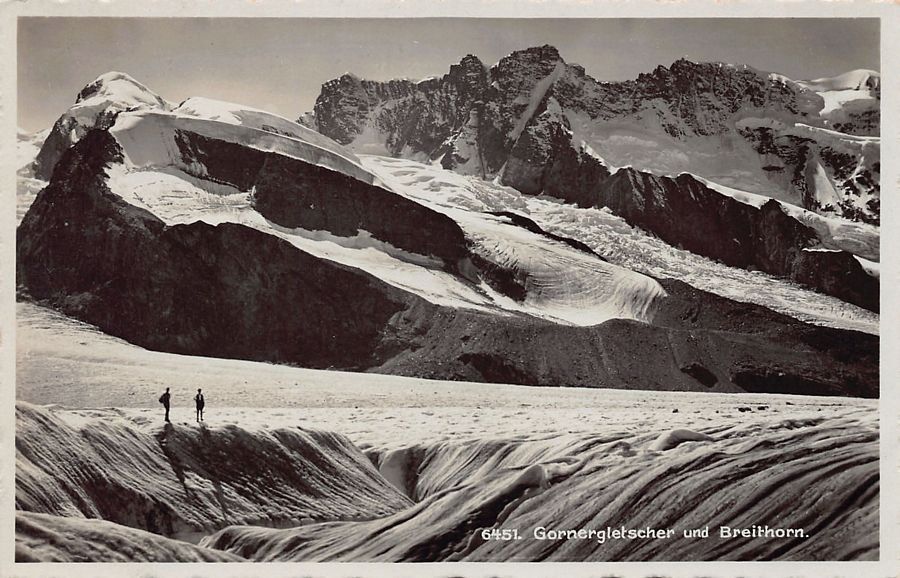 Cartoline postali: ALPIN: Gornergletscher, Breithorn, mit Stempel – Usato da Frauenfeld venduto da POML