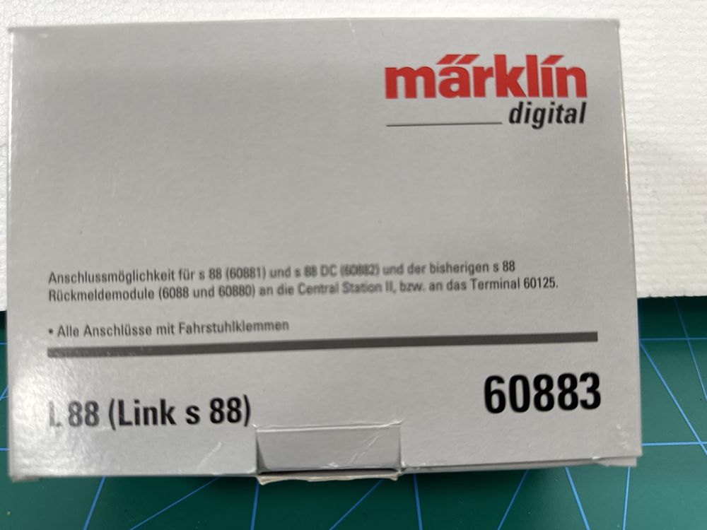 Interface S88-Link Universelle Märklin 60883 – Pour Modélisme Ferroviaire, Pièce Non-jouet, Utilisation Adulte Uniquement