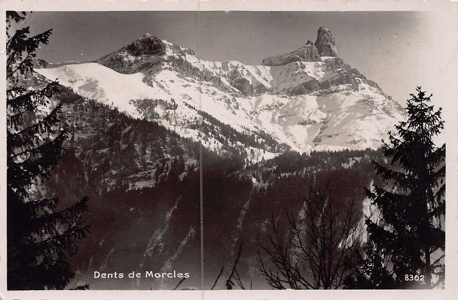 Cartoline postali: ALPIN: Dents de Morcles, vers 1935 – Usato da Frauenfeld venduto da POML