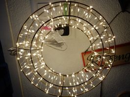 LED-Lichterkranz Innen + Aussen Weihnachtsbeleuchtung NEU