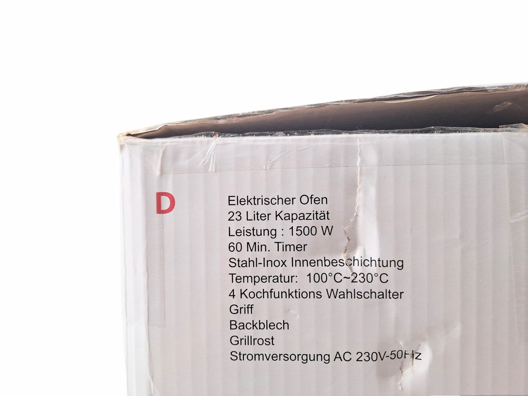 Ohmex Backöfen: OHMEX OVN 2302 N1 Elektrobackofen – Neu (gemäss Beschreibung) aus Breitenbach von Restwert_Breitenbach 9